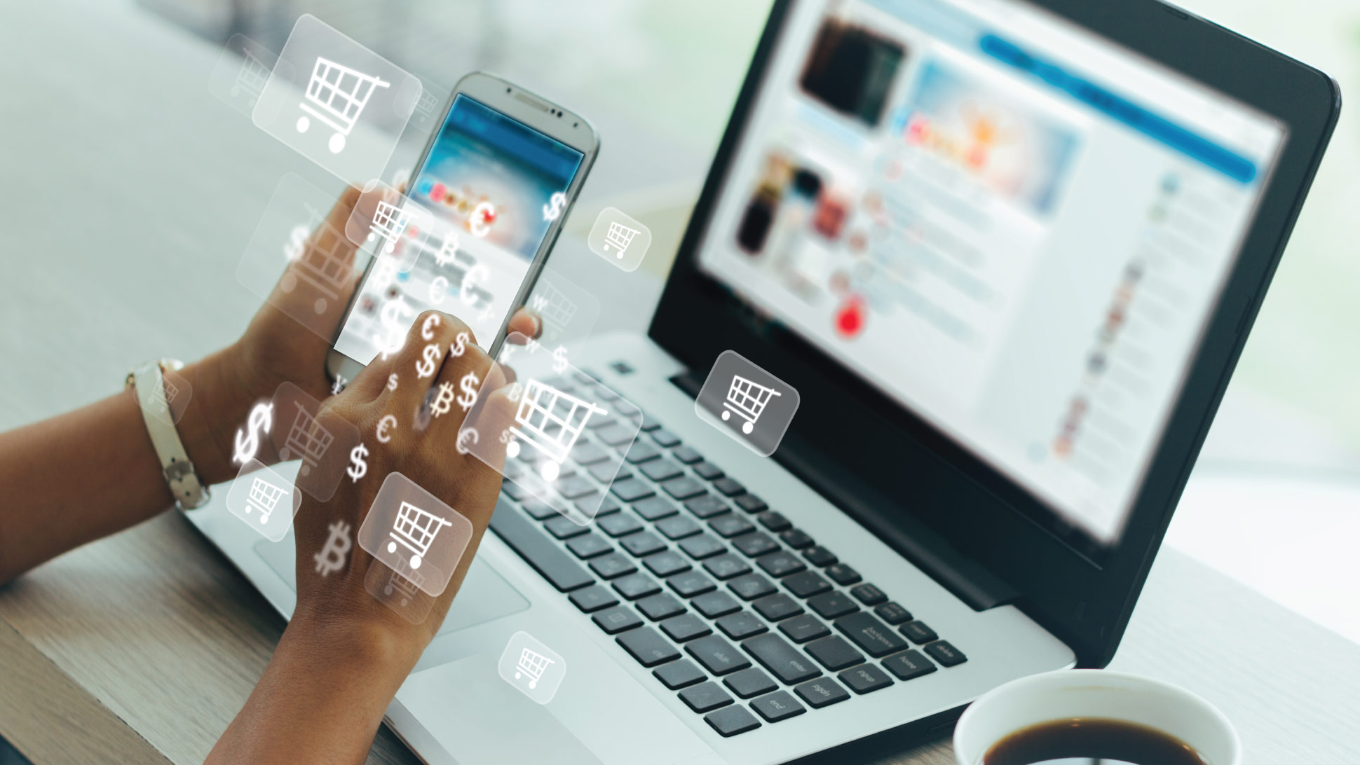 Bilgisayar ve akıllı telefon ile internet üzerinden alışveriş yapılması, çevrimiçi alışveriş