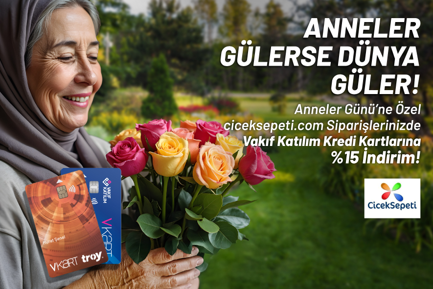 VKart ile %15 Çiçek Sepeti İndirimi!