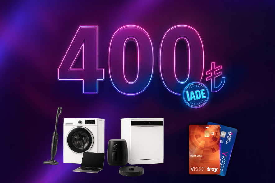 Elektronik Eşya Alışverişlerinizde 400 TL İade!