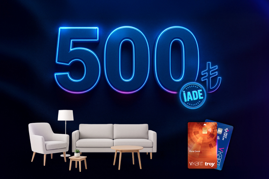 Mobilya ve Dekorasyon Alışverişlerinize 500 TL İade!