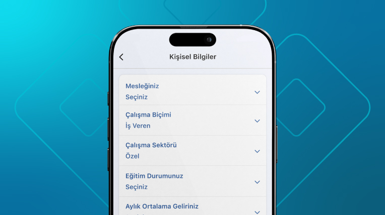 İstenen bilgileri girerek başvurunuza devam edin. 